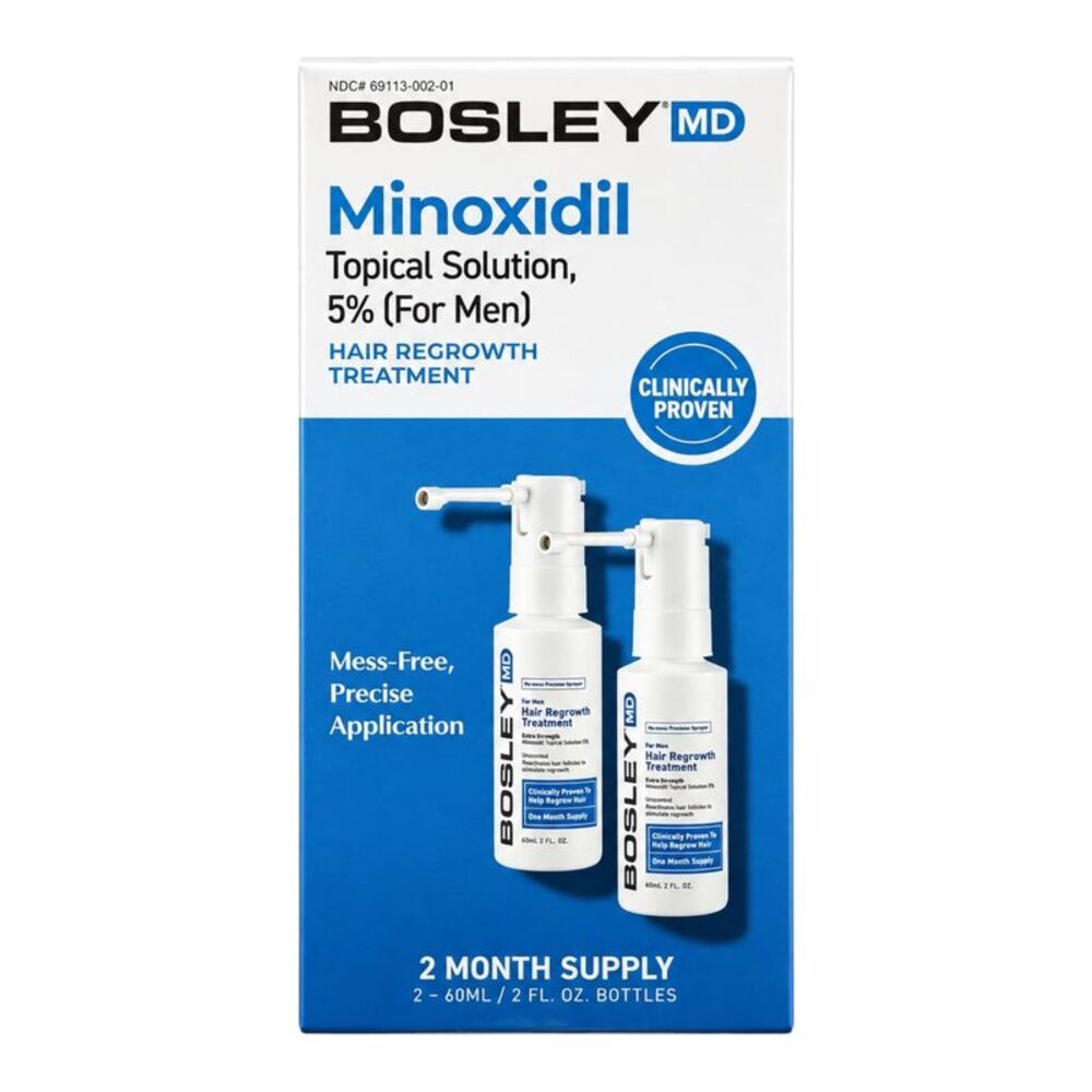 Bosley MENS Hair Re-growth Treatment 5% 2-Pack  (2 Month Supply)